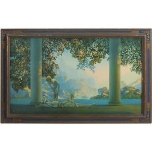 1923 Maxfield Parish Original Color Litho "DAYBREAK" Original Art Deco Frame